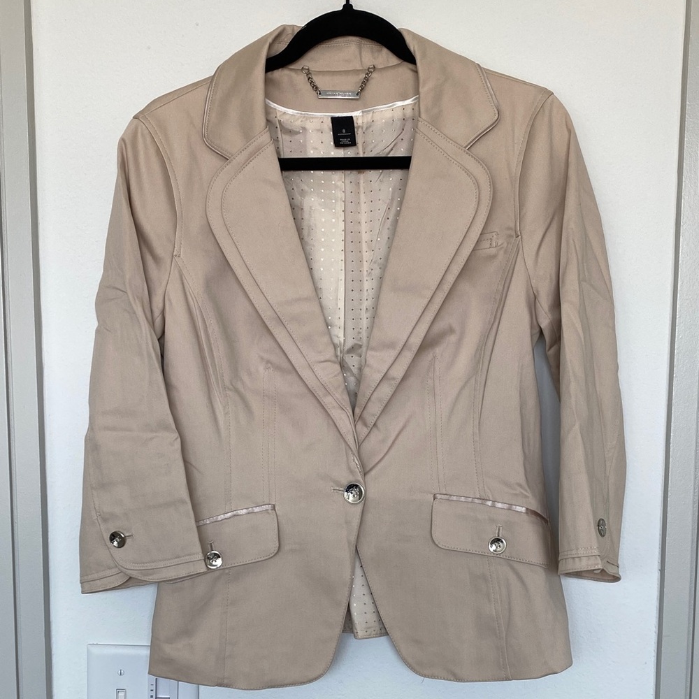White House Black Market Women's Tan Blazer
